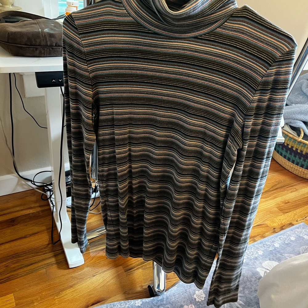 Madewell Multicolor Striped Turtleneck